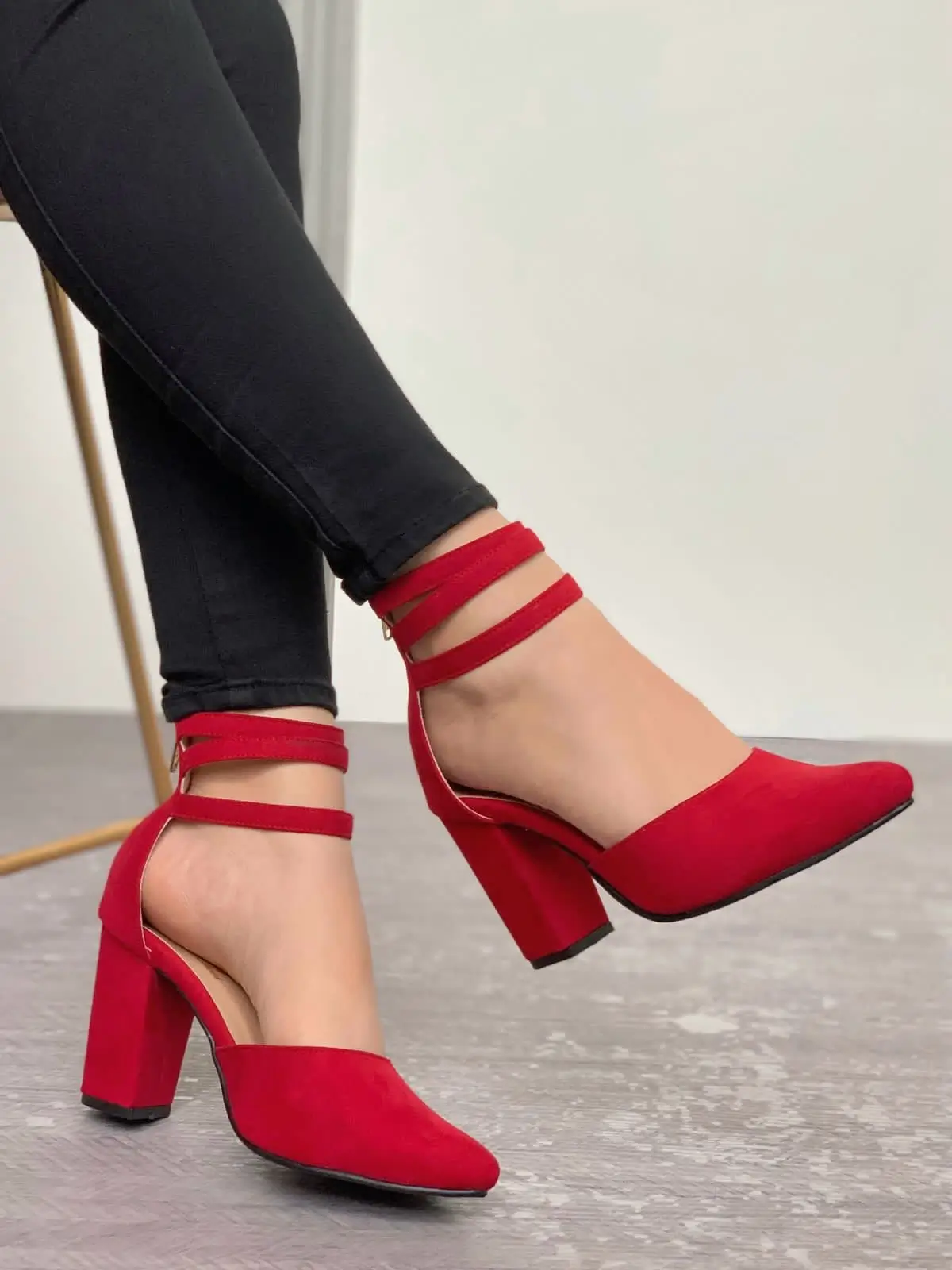 Zapato de tacon doble correa | para mujer