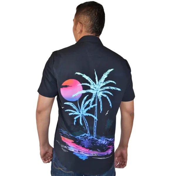 Camisa estampada para hombre, Ref. 1756. - Imagen 4