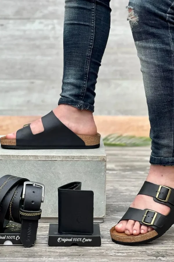 set-de-sandalia-billetera-correa-en-cuero-para-hombre